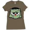 monster owls   frankenstein Ladies Fitted T-Shirt
