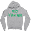 go vegan 4 Zipper Hoodie