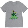 platform in the clouds V-Neck Tee