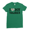 i love my soldier hunter camouflage Ladies Fitted T-Shirt