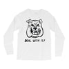 deal with it angry pitbul Long Sleeve Shirts