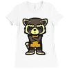 angry raccoon Ladies Fitted T-Shirt