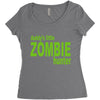 daddy's little zombie hunter Women's Triblend Scoop T-shirt