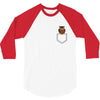 pocket owl 3/4 Sleeve Shirt