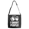 i shoot people Adjustable Strap Totes