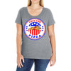 vote for pizza president democrat Ladies Curvy T-Shirt