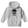 skull with beard Youth Hoodie