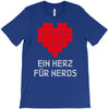 nerd shirt design  herz f&uuml;r nerds computer gaming fun big bang minecr T-Shirt