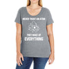 Never Trust An Atom Ladies Curvy T-Shirt