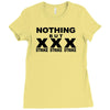 nothing but strikes t shirt funny bowling tee pba sports cool Ladies Fitted T-Shirt