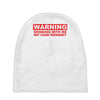 drinking with me pregnancy warning Baby Beanies