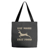 eat more fast food Tote Bags