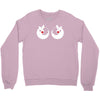 rude christmas pudding Crewneck Sweatshirt