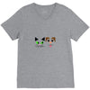 cat and dog V-Neck Tee