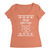 meowy christmas Women's Triblend Scoop T-shirt