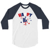 4th of July 3/4 Sleeve Shirt
