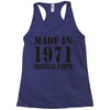 made in 1971 original parst Racerback Tank