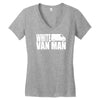 white van man funny Women's V-Neck T-Shirt