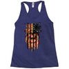 skull us flag Racerback Tank