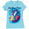 Surfing Time Ladies Fitted T-Shirt