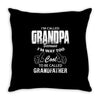 I'm Called Grandpa Because I'm Way Too Cool To Be Called Grandfather Throw Pillow