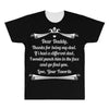 Dear Daddy, Thanks for Being my Dad Baby Boy Letter to Father All Over Men's T-shirt