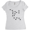 crepy crawly spiders Women's Triblend Scoop T-shirt