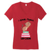 i speak fluent sarcazm Women's V-Neck T-Shirt