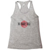 no more war Racerback Tank