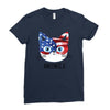 4th of July Ladies Fitted T-Shirt