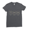 eat,sleep,game Ladies Fitted T-Shirt