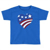 disstressed america flag heart Toddler T-shirt