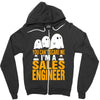 cant scare me im sales engineer halloween Zipper Hoodie