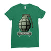 hand grenade military army Ladies Fitted T-Shirt