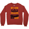 Son Is Super and I Am The Lucky One Because I Get To Be His Dad Crewneck Sweatshirt