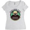 bah hum pug Women's Triblend Scoop T-shirt