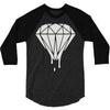 dripping diamond 3/4 Sleeve Shirt