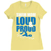 swim mom loud and proud sports athlete athletic Ladies Fitted T-Shirt