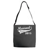 married since 2015   mens funny wedding marriage Adjustable Strap Totes