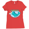 53. narwhal 025 Ladies Fitted T-Shirt