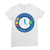 clock Ladies Fitted T-Shirt
