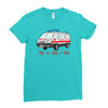 how i roll ambulance Ladies Fitted T-Shirt