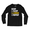 eat sleep league Long Sleeve Shirts