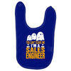 cant scare me im sales engineer halloween Baby Bibs
