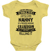 Super Cool Nanny Of A Freaking Awesome Grandson Baby Onesie