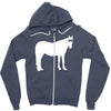 staring horse Zipper Hoodie
