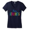 practice kindness Women's V-Neck T-Shirt