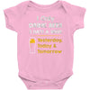 drink beer 3 days a week Baby Bodysuit