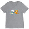 finn the cat &amp; jake the cat V-Neck Tee