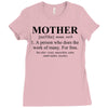 mother defined mothers day Ladies Fitted T-Shirt